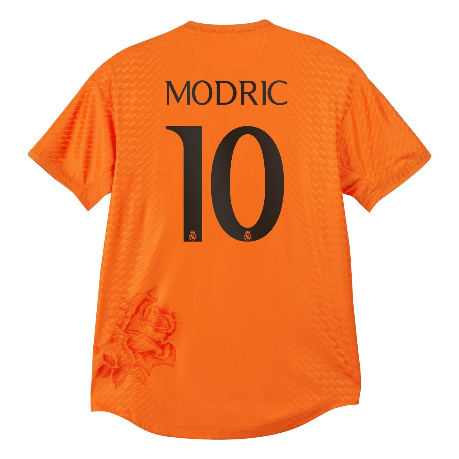 23-24 Real Madrid MODRIC #10 Y3 La Liga Print Fourth Jersey Orange (Player Version)