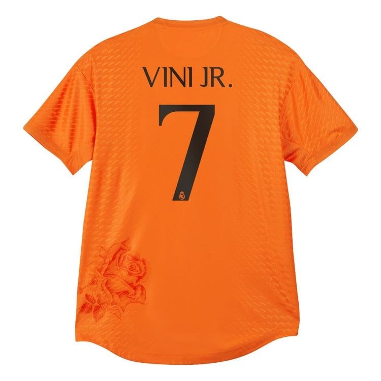 23-24 Real Madrid VINI JR. #7 Y3 La Liga Print Fourth Jersey Black (Player Version)