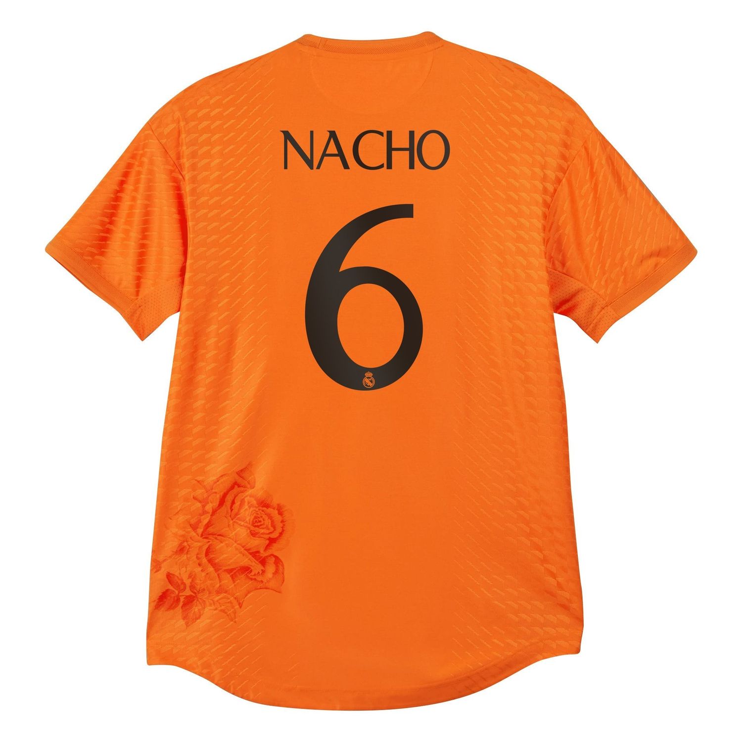 23-24 Real Madrid Nacho #6 Y3 La Liga Print Fourth Jersey Orange (Player Version)