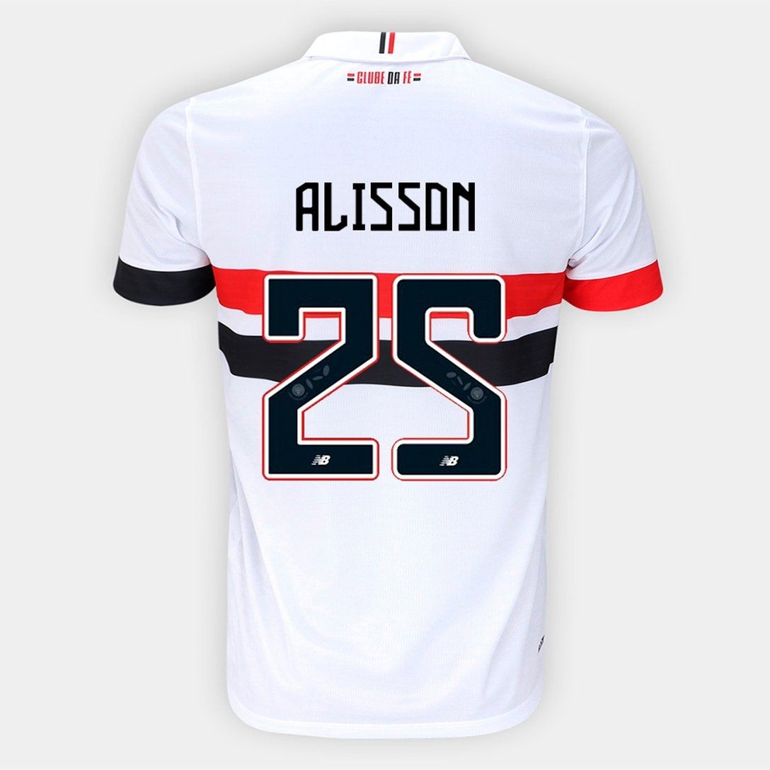 Sao Paulo FC Alisson 25 Home Jersey 2024/25