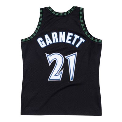 Kevin Garnett Swingman Hardwood Classics Alternate 1997 Retro Black Jersey 
