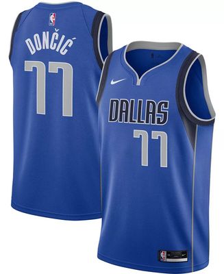 Men‘s Dallas Mavericks Blue Luka Dončić #77 Swingman Jersey