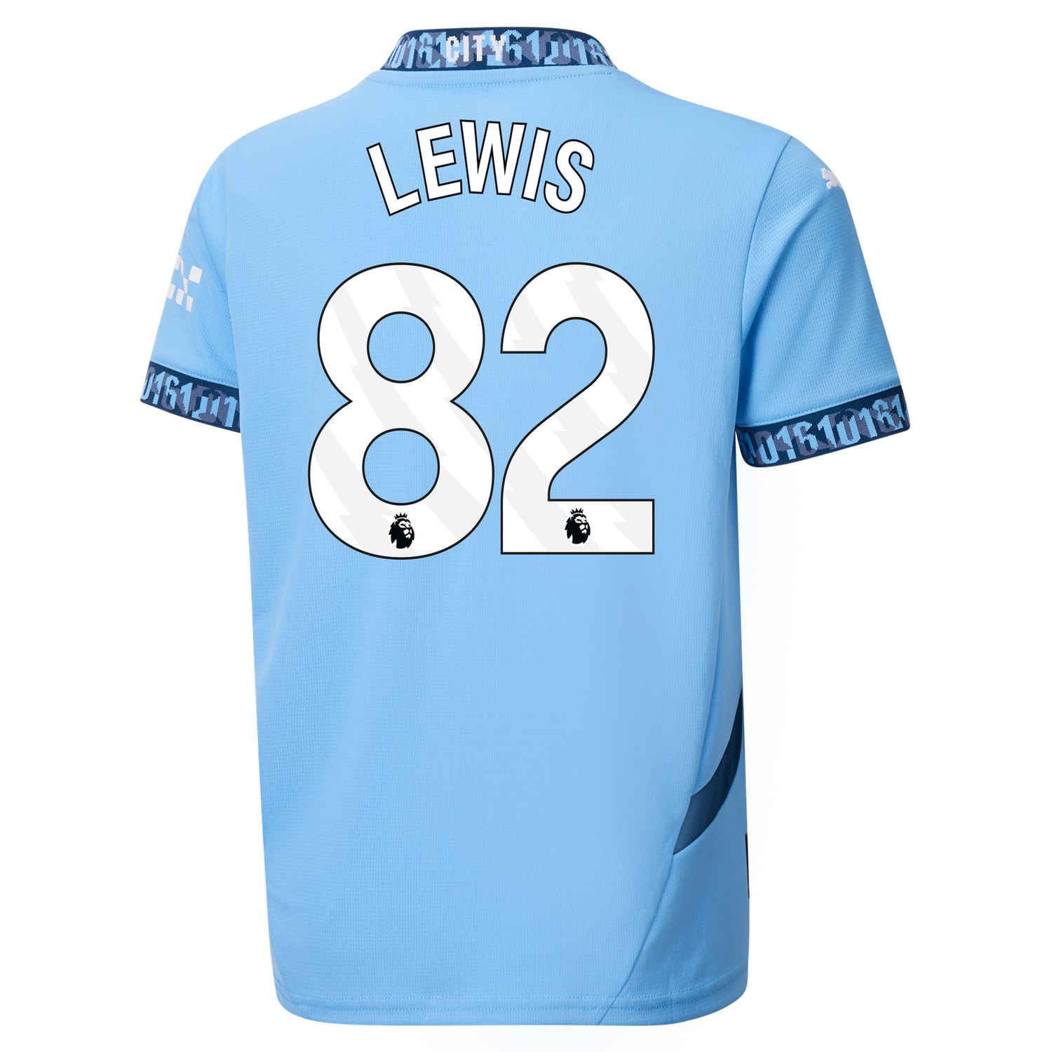 Manchester City Rico Lewis 82 Home Jersey 2024-25