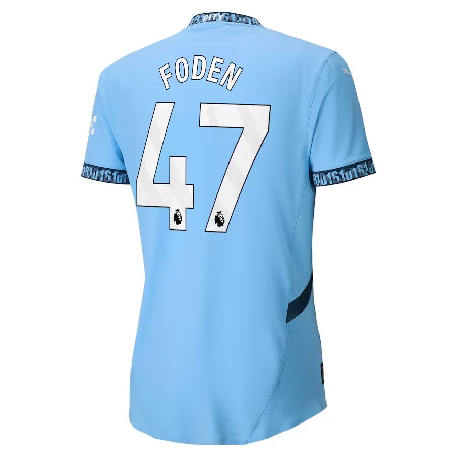 Manchester City Phil Foden 47 Home Jersey 2024-25 (Player Version)