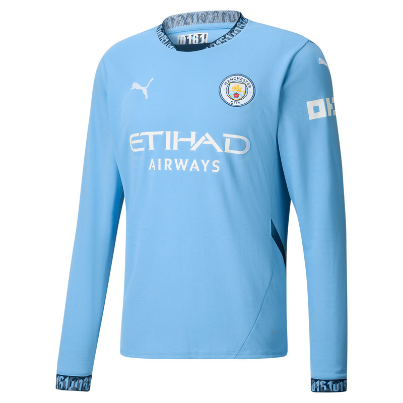 Manchester City Home Long Sleeve Jersey 2024-25