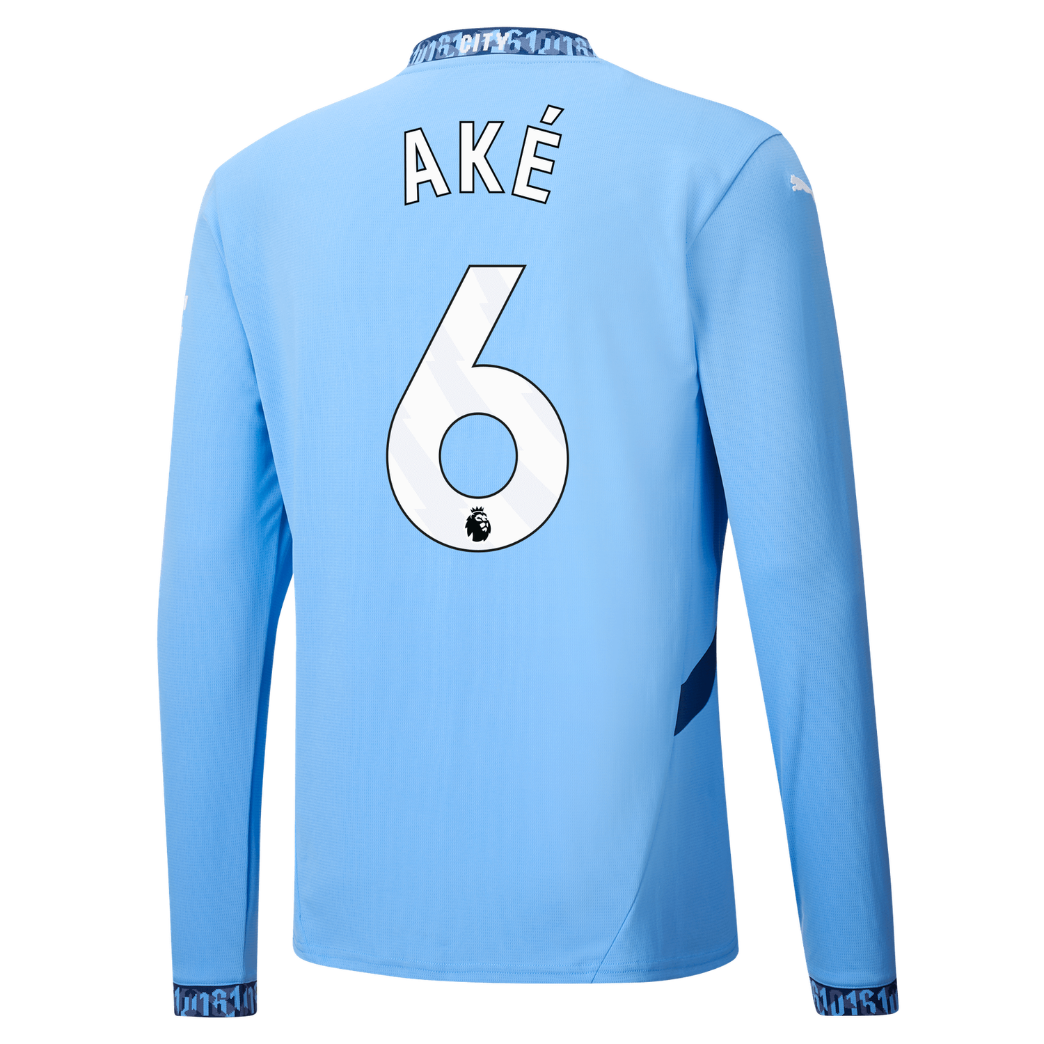 Manchester City Nathan Ake 6 Home Long Sleeve Jersey 2024-25