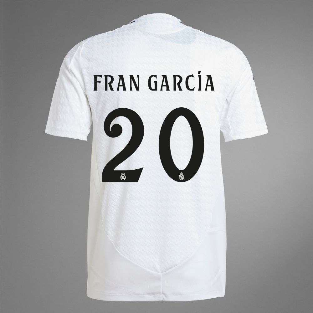 24-25 Real Madrid Home FRAN GARCÍA 20 Jersey (Player Version)