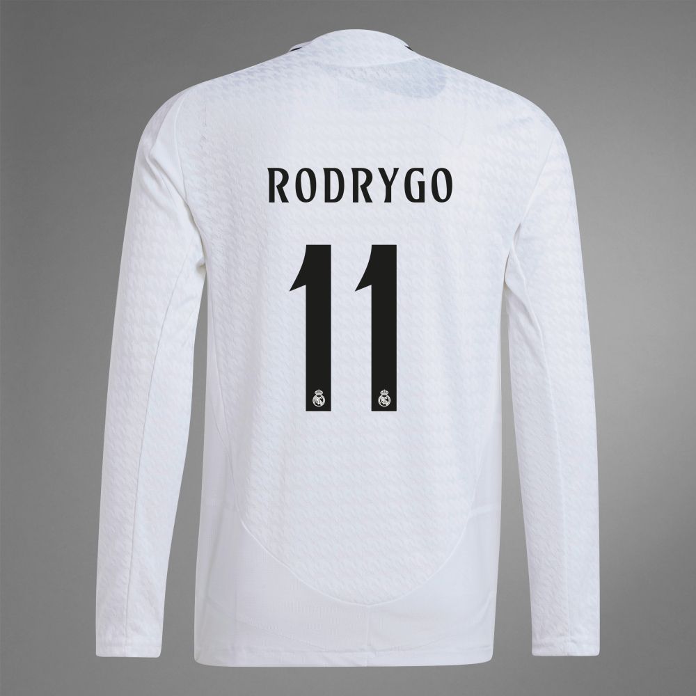 24-25 Real Madrid Home RODRYGO 11 Long Sleeve Jersey (Player Version)