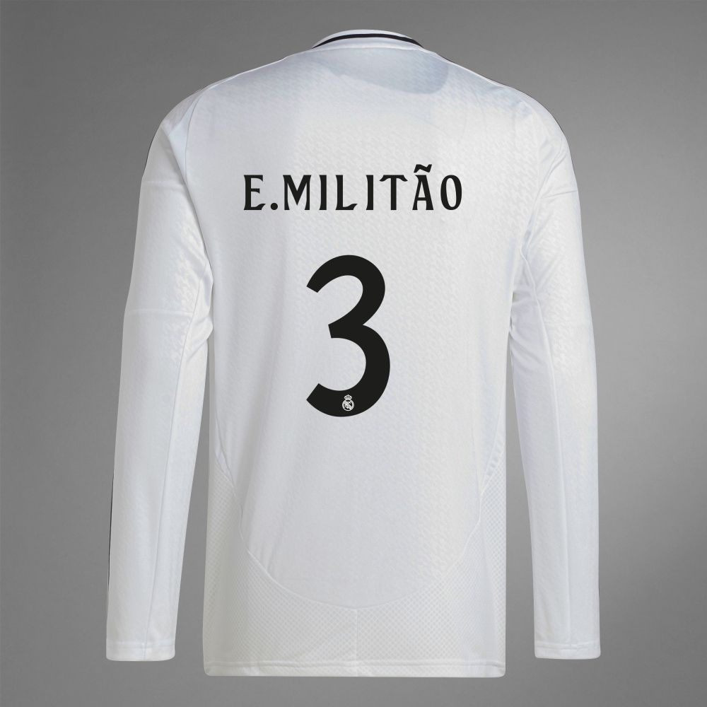 24-25 Real Madrid Home E.MILITÃO 3 Long Sleeve Jersey