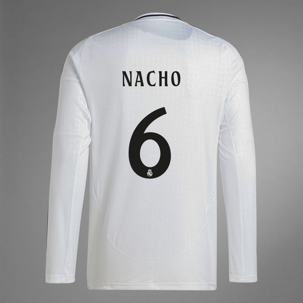 24-25 Real Madrid Home NACHO 6 Long Sleeve Jersey