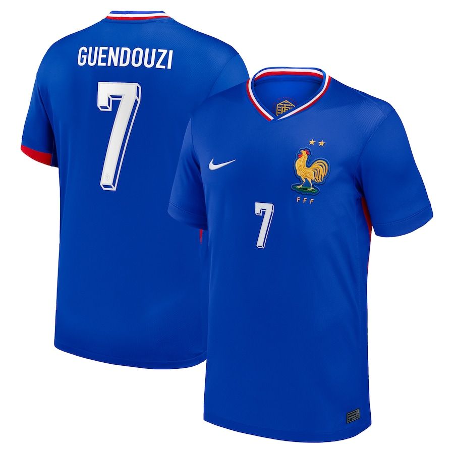2024 France Guendouzi 7 Home Jersey