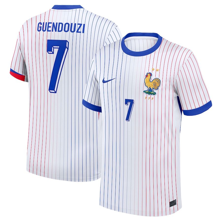2024 France Guendouzi 7 Away Jersey