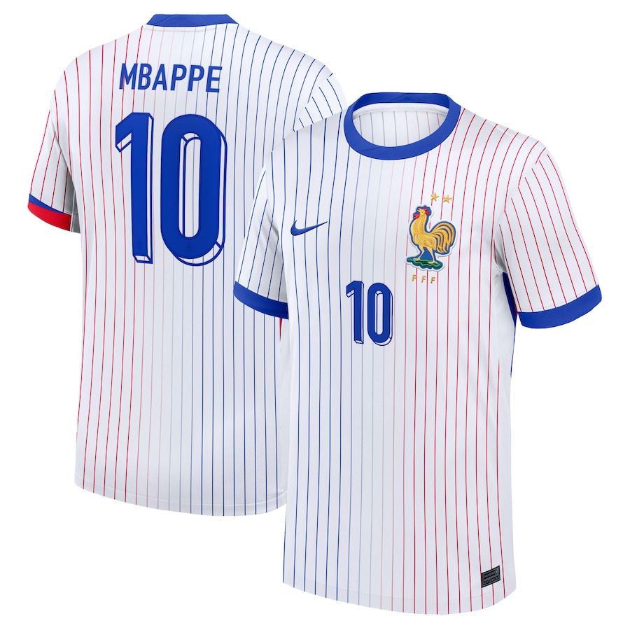 2024 France Mbappe 10 Away Jersey