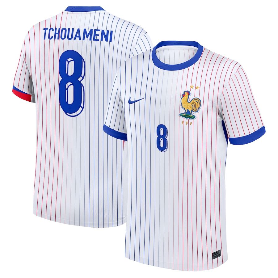 2024 France Tchouameni 8 Away Jersey