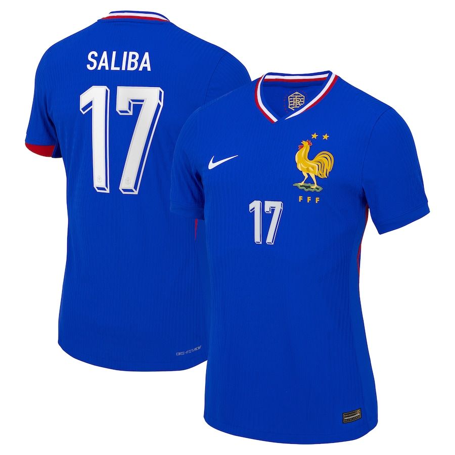 2024 France Saliba 17 Home Jersey (Player Version)