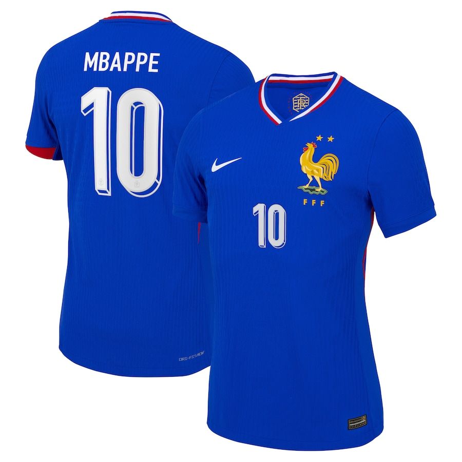 2024 France Mbappe 10 Home Jersey (Player Version)