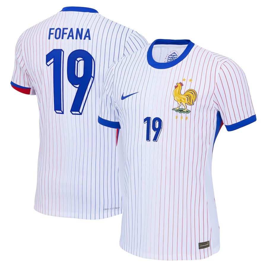 2024 France Fofana 19 Away Jersey (Player Version)