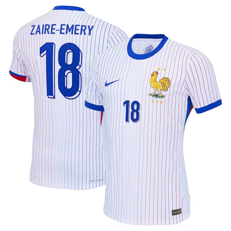 2024 France Zaire-Emery 18 Away Jersey (Player Version)