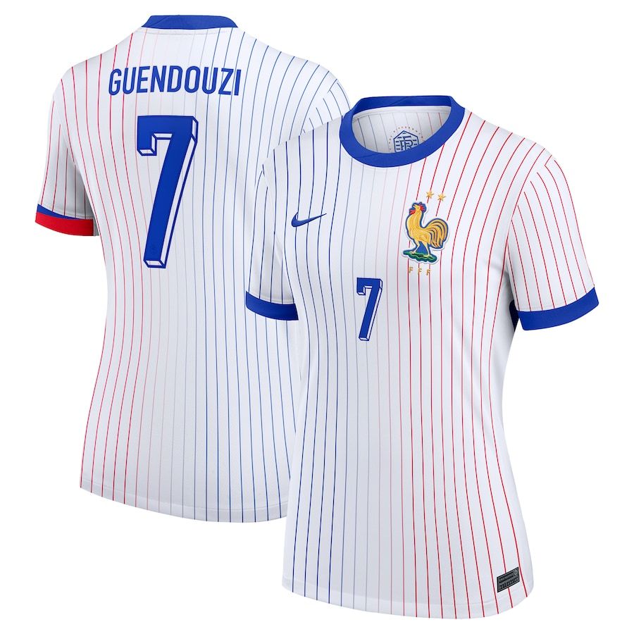 2024 France Guendouzi 7 Away Women Jersey