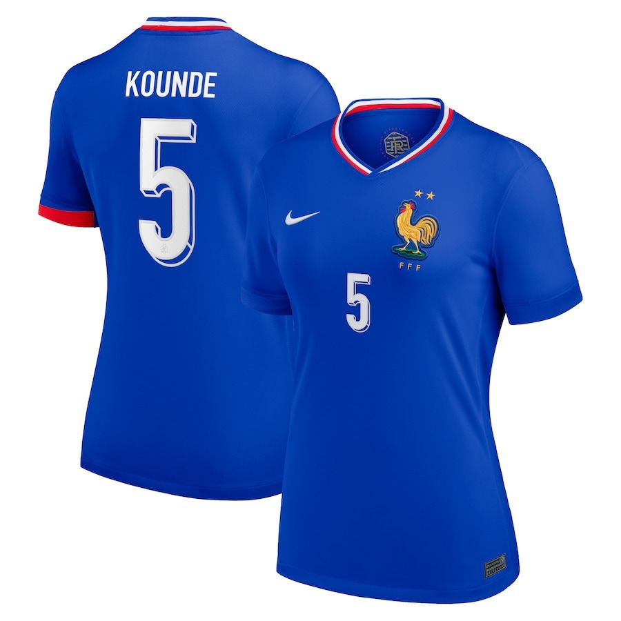 2024 France Kounde 5 Home Women Jersey