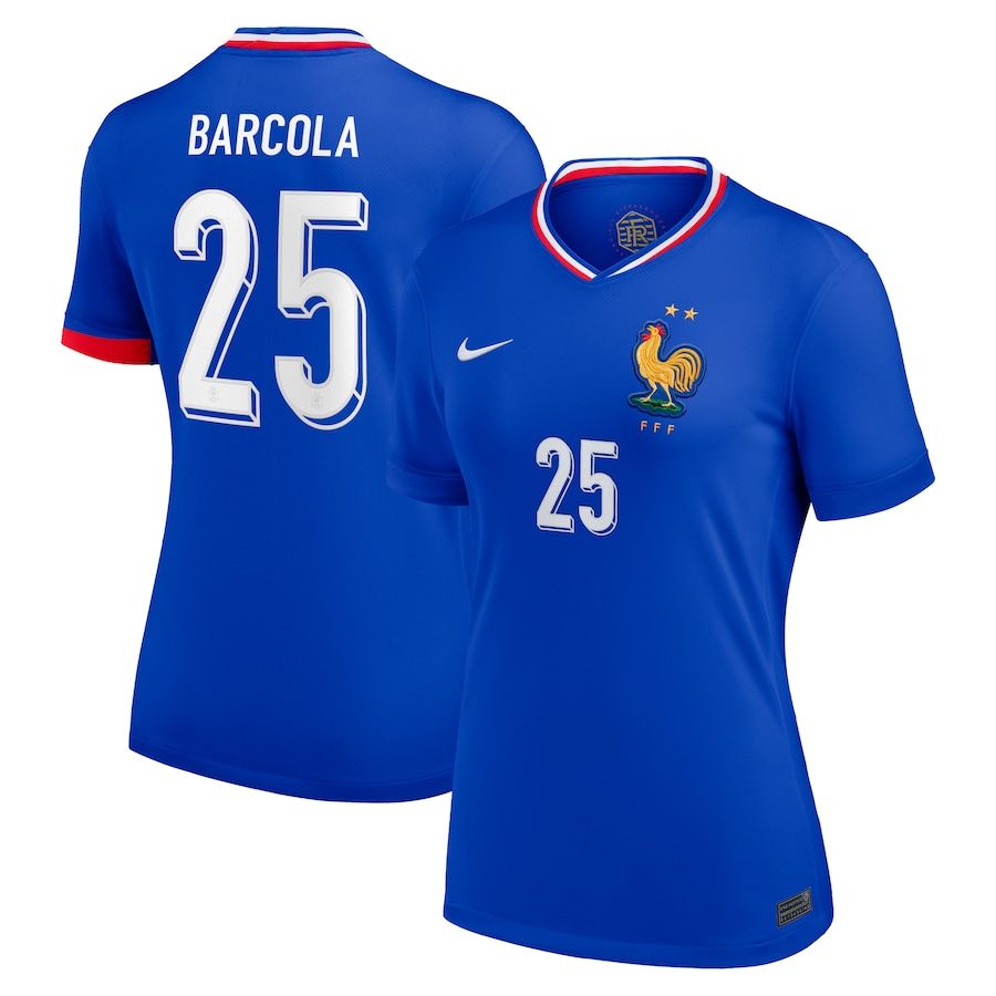 2024 France Barcola 25 Home Women Jersey