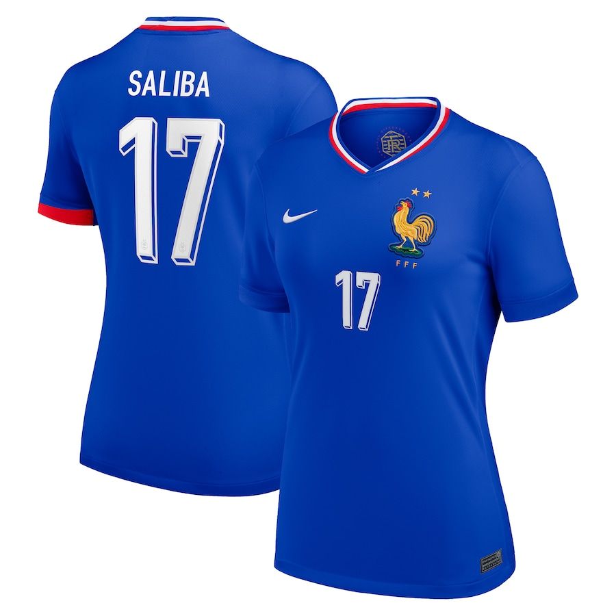2024 France Saliba 17 Home Women Jersey