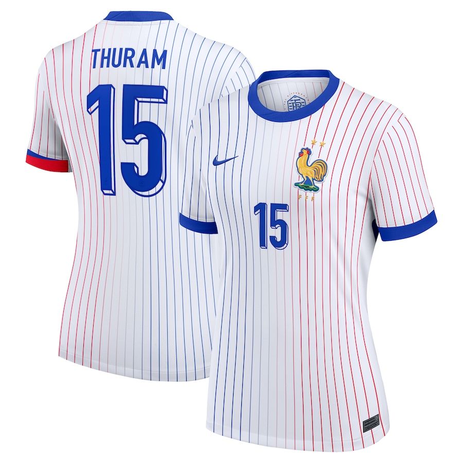 2024 France Thuram 15 Away Women Jersey