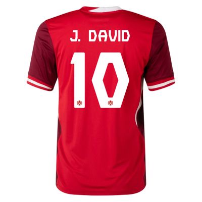 Canada Jonathan David  #10 Home Jersey 2024