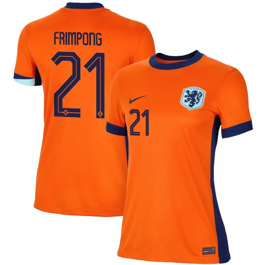 2024 Netherlands Frimpong 21 Home Women Jersey