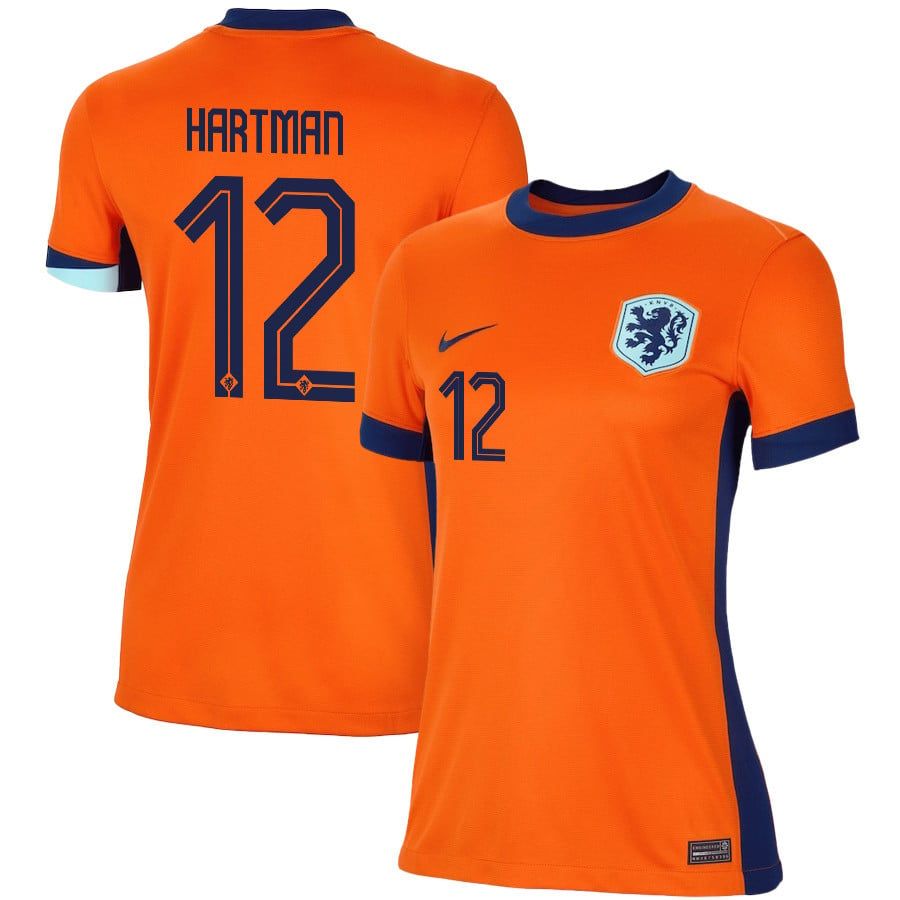 2024 Netherlands Hartman 12 Home Women Jersey