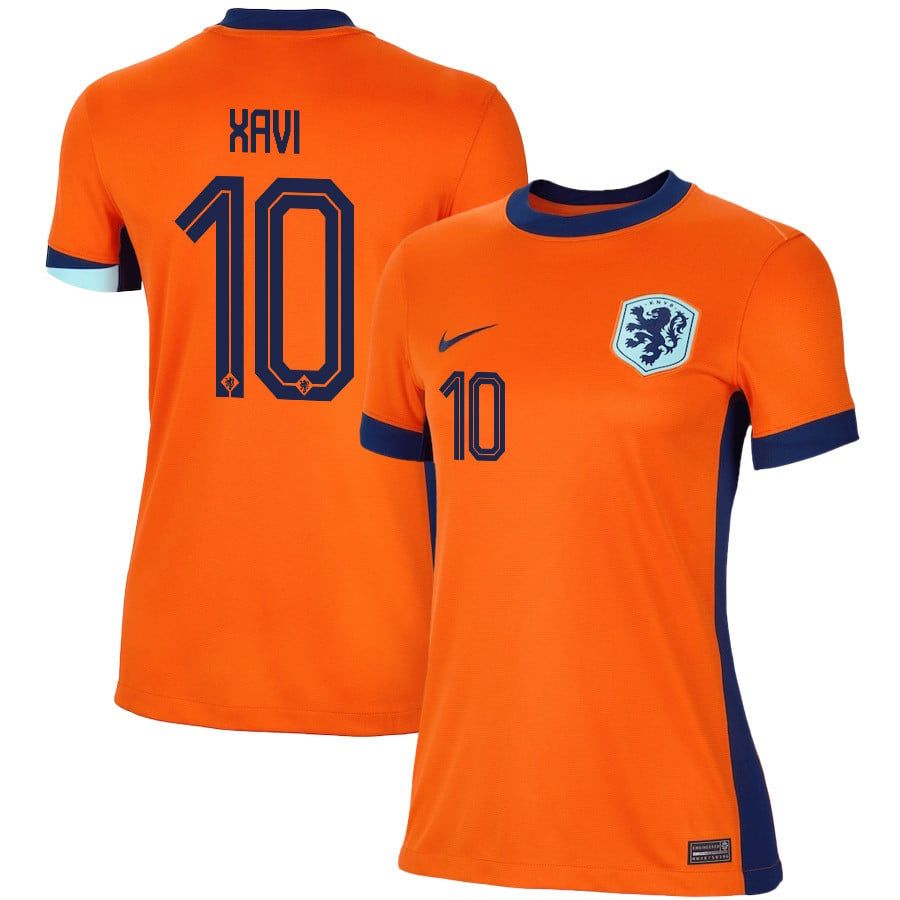 2024 Netherlands Xavi 10 Home Women Jersey