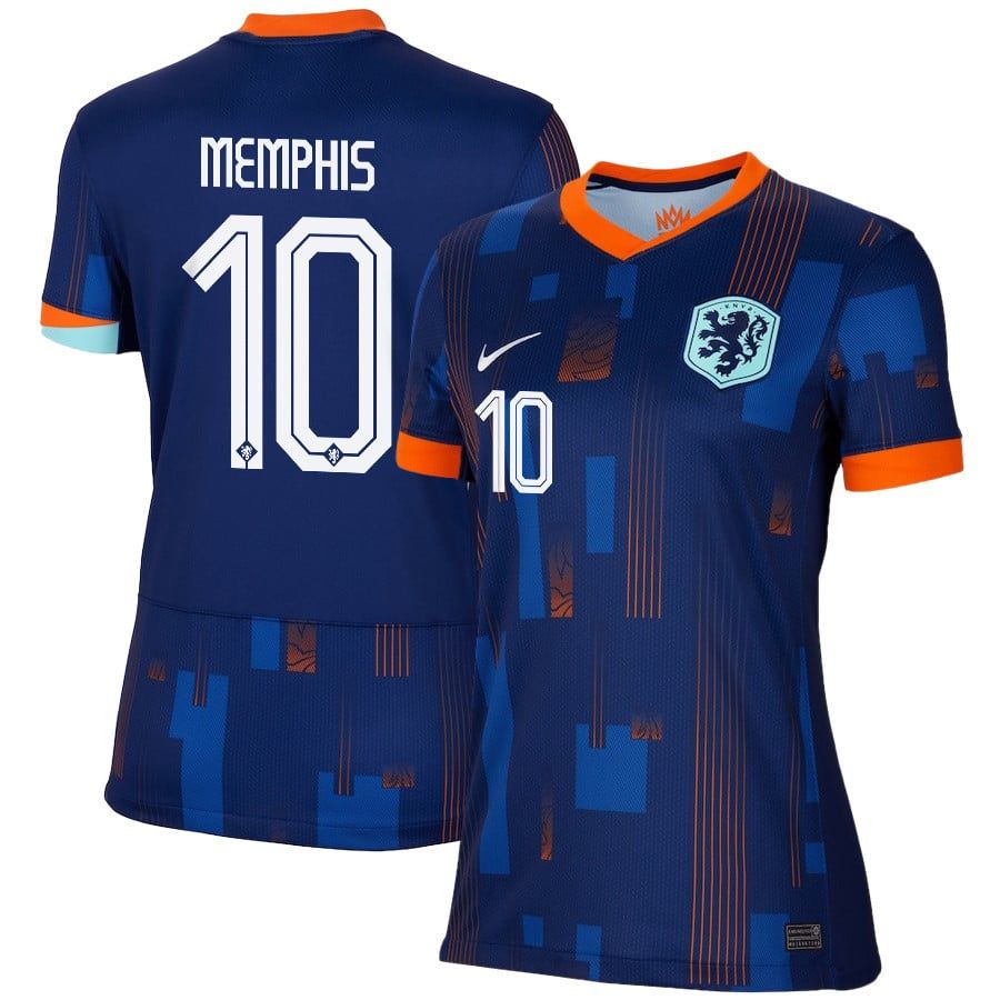 2024 Netherlands Memphis 10 Away Women Jersey