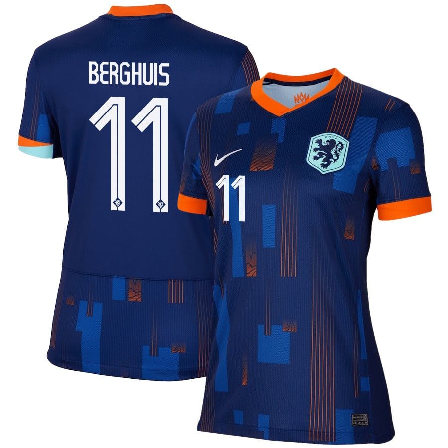 2024 Netherlands Berghuis 11 Away Women Jersey