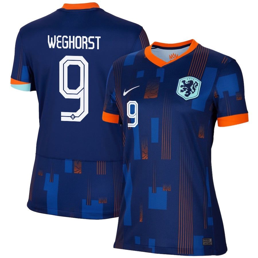 2024 Netherlands Weghorst 9 Away Women Jersey