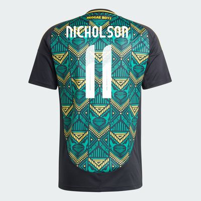 Jamaica Away Shamar Nicholson #11 Soccer Jersey 2024