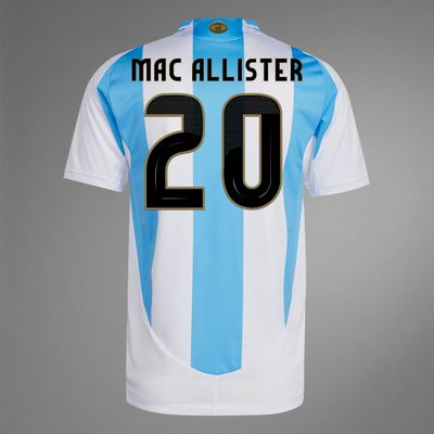2024 Argentina MAC ALLISTER 20 Home Jersey (Player Version)
