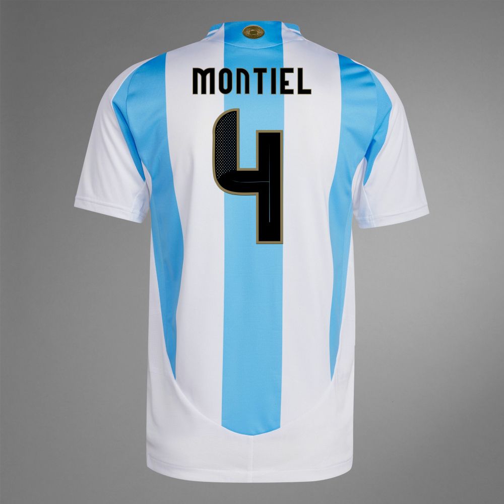 2024 Argentina MONTIEL 4 Home Jersey (Player Version)