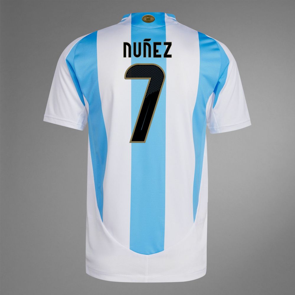 2024 Argentina NUÑEZ 7 Home Jersey (Player Version)
