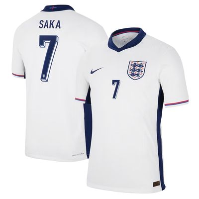 2024 England Saka 7 Home Jersey (Player Version)