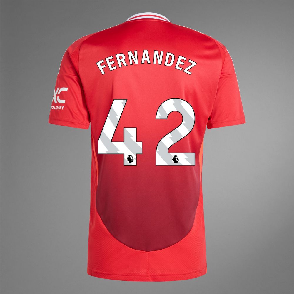 24-25 Manchester United FERNANDEZ 42 Home Jersey