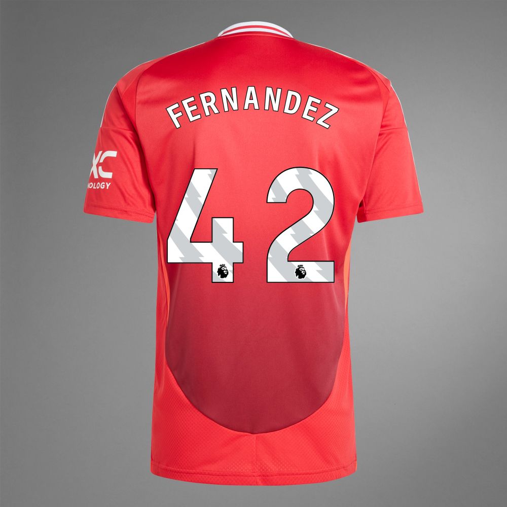 24-25 Manchester United FERNANDEZ 42 Home Jersey (Player Version)