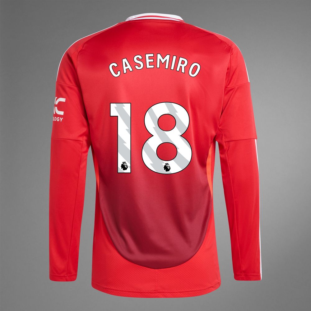 24-25 Manchester United CASEMIRO 18 Home Long Sleeve Jersey
