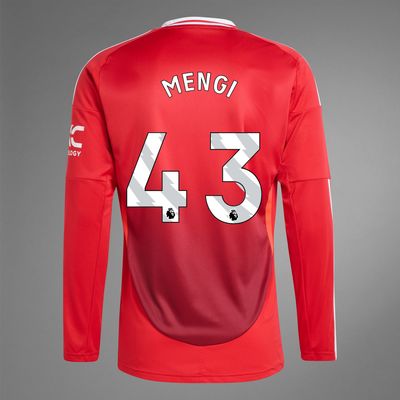 24-25 Manchester United MENGI 43 Home Long Sleeve Jersey