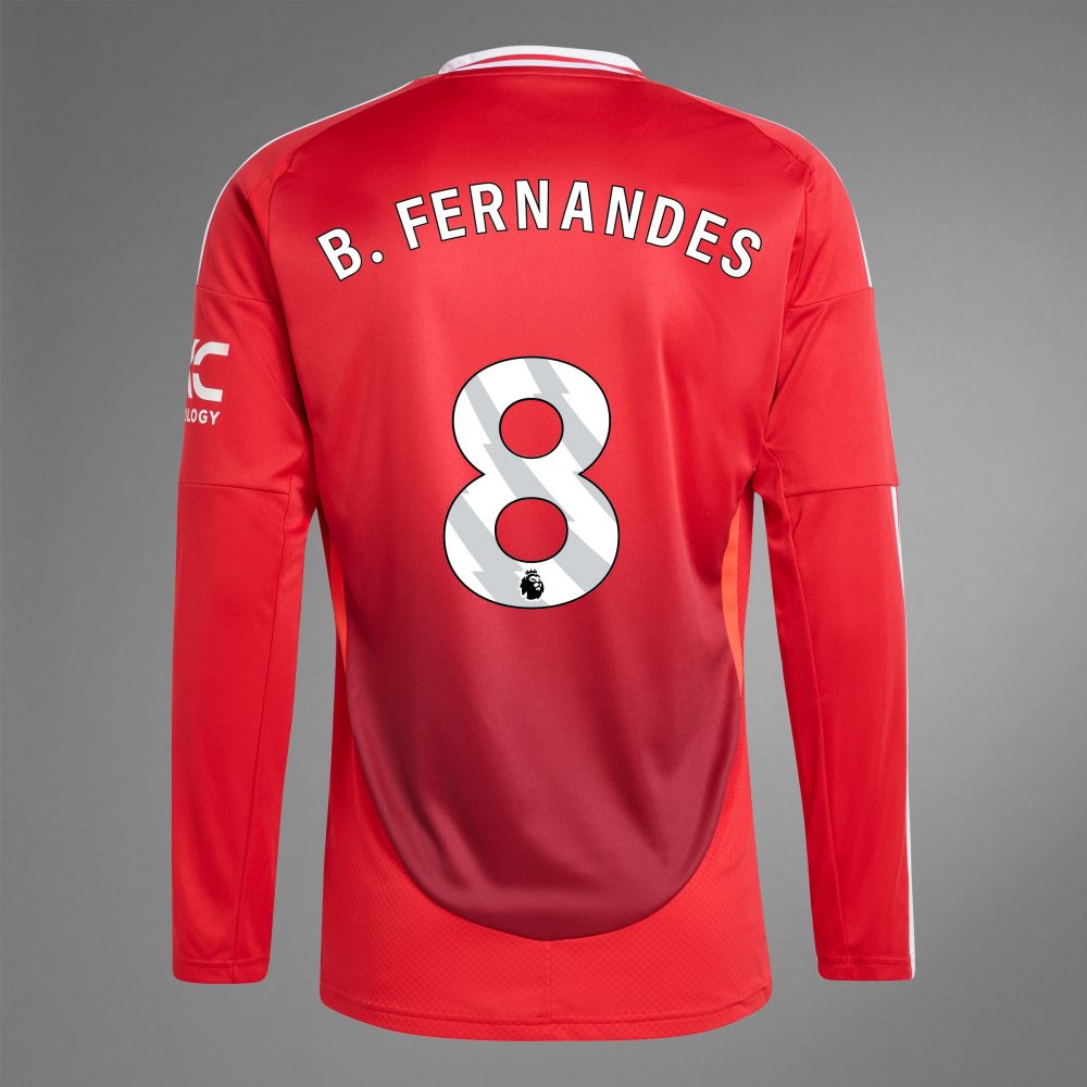 24-25 Manchester United B. FERNANDES 8 Home Long Sleeve Jersey