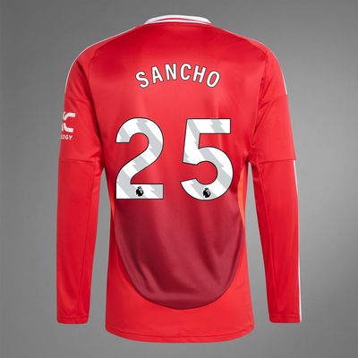 24-25 Manchester United SANCHO 25 Home Long Sleeve Jersey