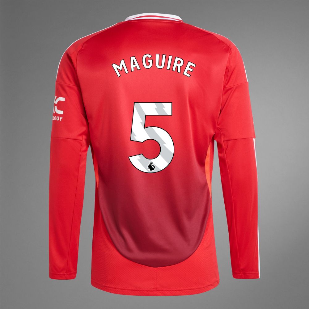 24-25 Manchester United MAGUIRE 5 Home Long Sleeve Jersey