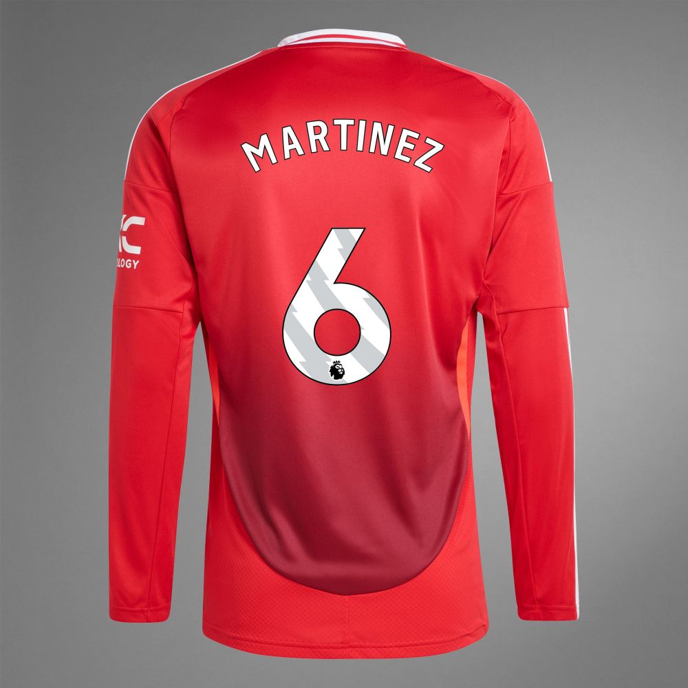 24-25 Manchester United MARTINEZ 6 Home Long Sleeve Jersey