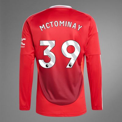 24-25 Manchester United MCTOMINAY 39 Home Long Sleeve Jersey