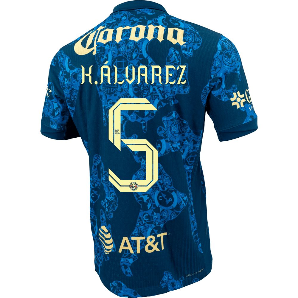 24-25 Club America K.Álvarez 5 Away Jersey (Player Version)