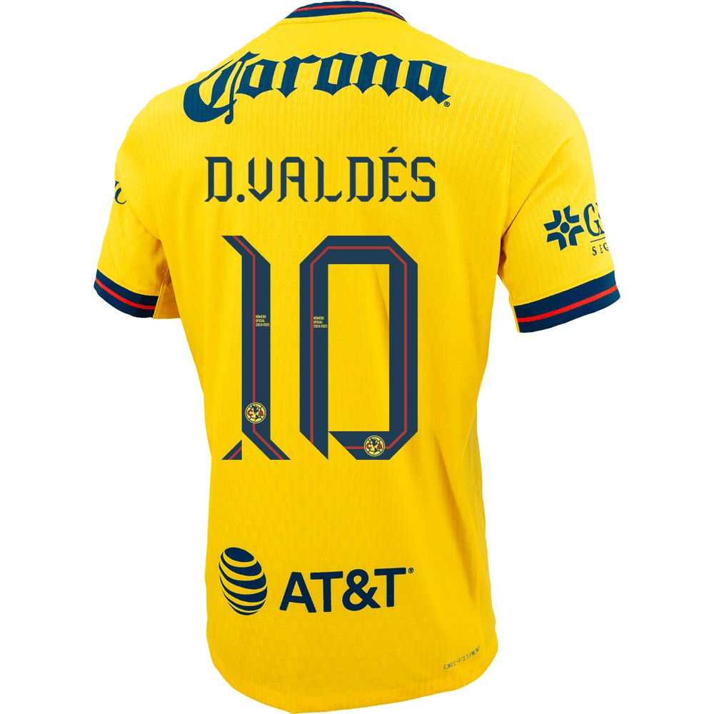 24-25 Club America D.Valdés 10 Home Jersey (Player Version)
